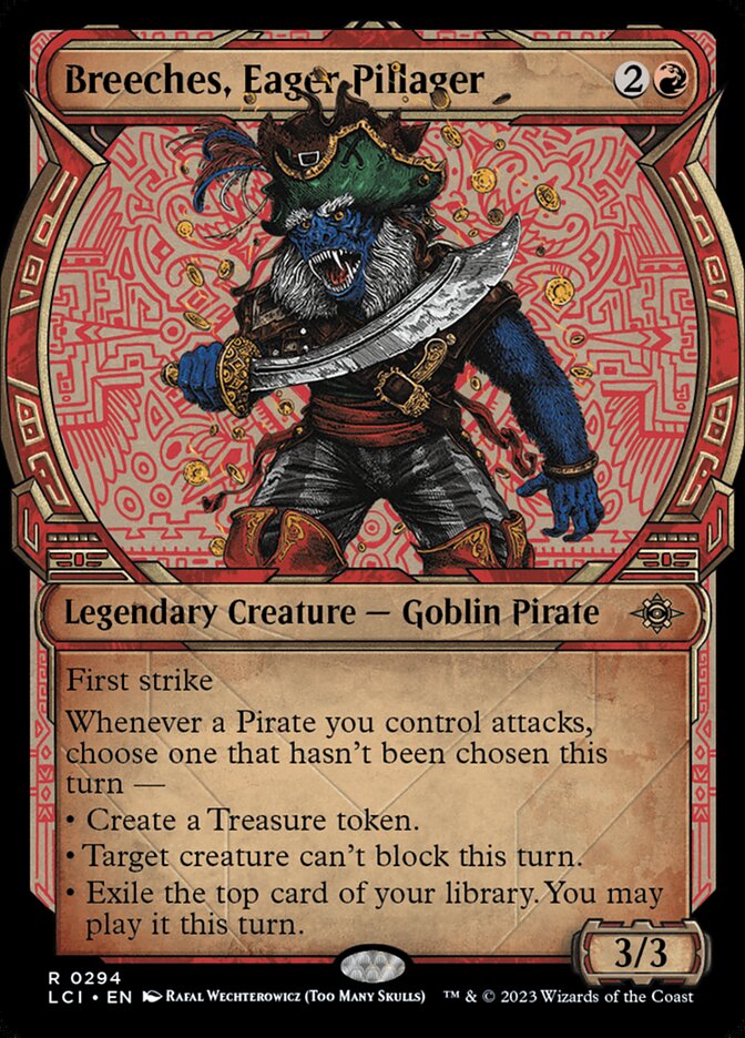Magic-kaart Breeches, Eager Pillager LCI-294 uit The Lost Caverns of Ixalan (Rare) Image principale du produit