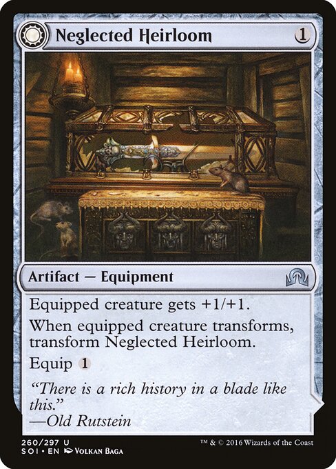 Neglected Heirloom // Ashmouth Blade – Shadows over Innistrad (SOI-260) Magic: The Gathering card | LC-REM-20260804-15150648262988-5cc2ac21-d31f-4a0d-956a-dabb6e1f3b5a