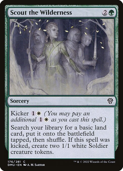 Scout the Wilderness – Dominaria United (DMU-176) Magic: The Gathering card