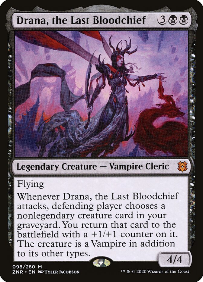 Drana, the Last Bloodchief - Zendikar Rising (Mythic) [ZNR-98] Hauptbild
