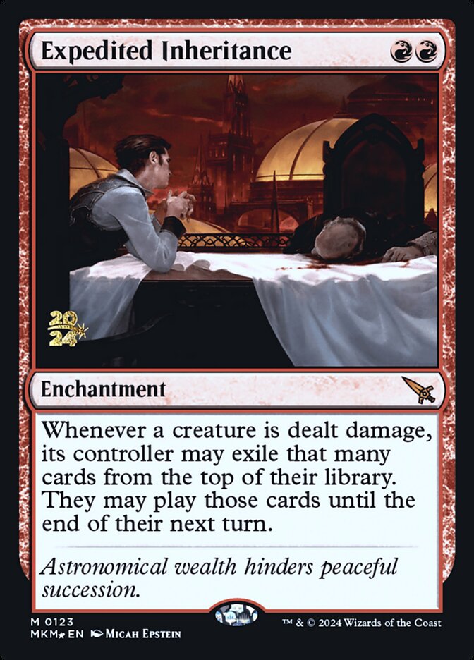 Magic-kaart Expedited Inheritance PMKM-123 uit Murders at Karlov Manor: Promos (Mythic) Hauptbild