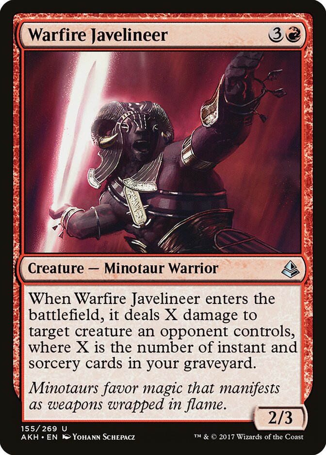 Warfire Javelineer - Amonkhet (Uncommon) [AKH-155]