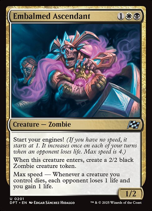 Embalmed Ascendant – Aetherdrift (DFT-201) Magic: The Gathering card