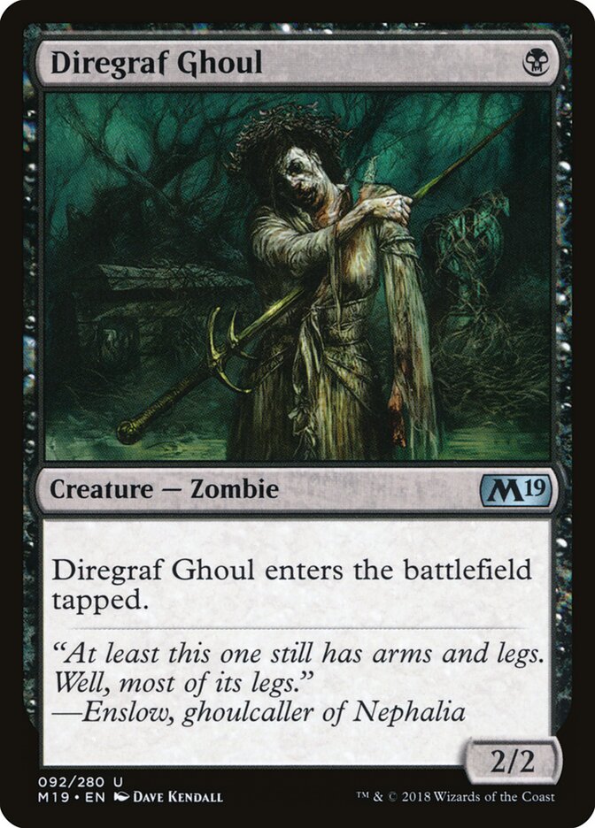 Diregraf Ghoul - Core 2019 (Uncommon) [M19-92]
