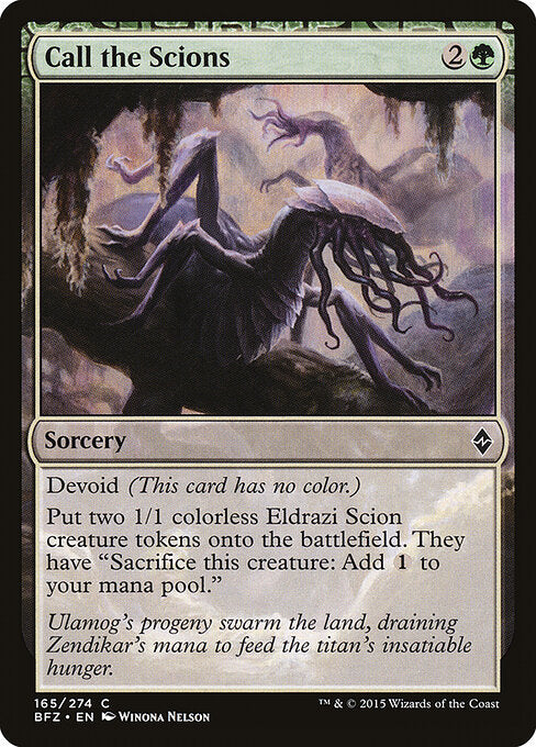 Call the Scions – Battle for Zendikar (BFZ-165) Magic: The Gathering card