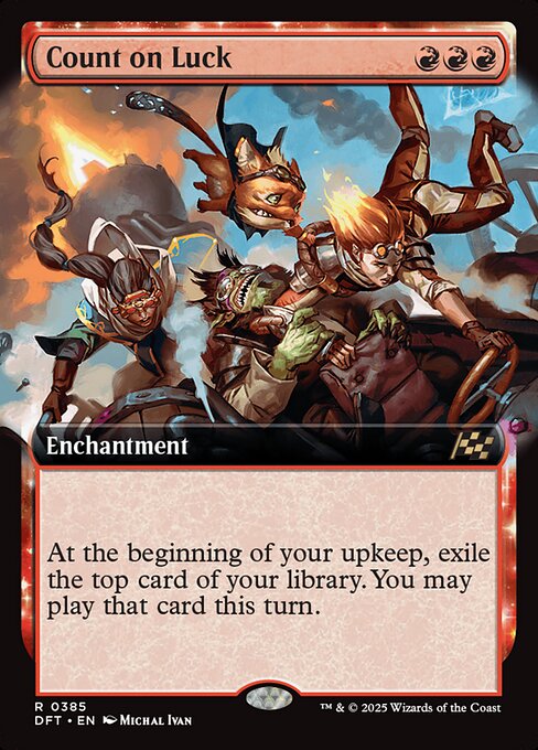 Count on Luck – Aetherdrift (DFT-385) Magic: The Gathering card | LC-REM-20260804-15339539071308-5d2abab5-c4f0-41ec-ae6f-e42721ca2cfd