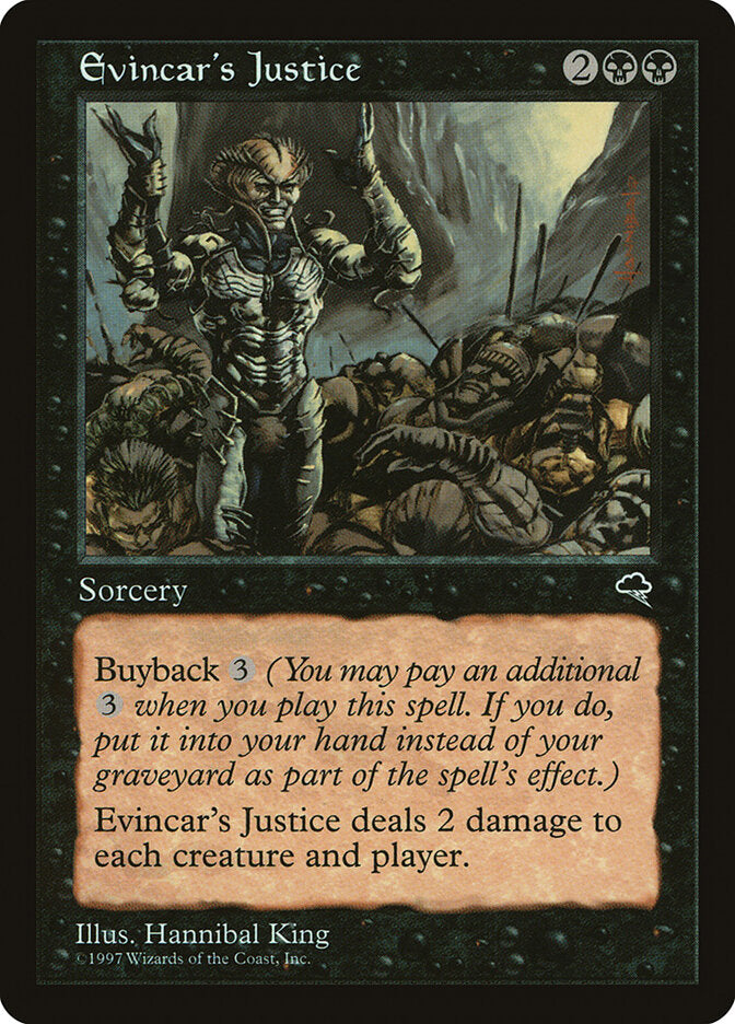 Magic-kaart Evincar's Justice TMP-134 uit Tempest (Common)