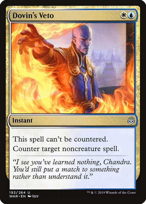 Dovin's Veto – War of the Spark (WAR-193) Magic: The Gathering card | LC-REM-20260804-15608859820364-5d6b5054-2224-4f68-9d82-3ed17c5dacc4