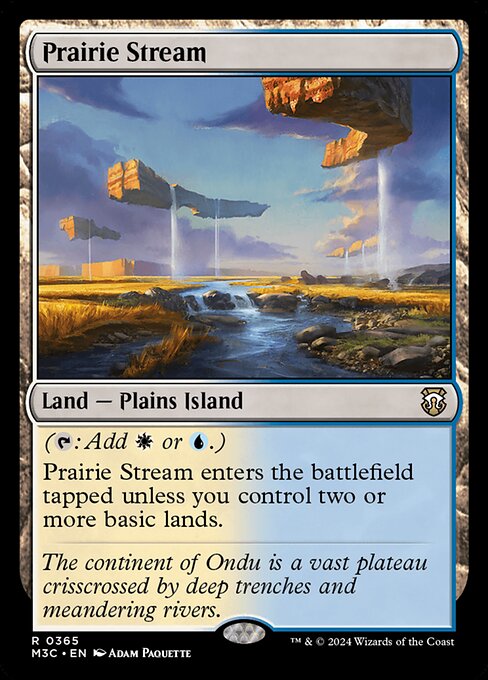Prairie Stream – Modern Horizons 3 Commander (M3C-365) Magic: The Gathering card | LC-REM-20260804-15339631509836-5d8c44d9-a3cc-4087-82d1-b34147c2a229