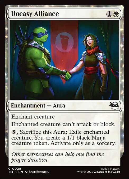 Uneasy Alliance – Teenage Mutant Ninja Turtles (TMT-28) Magic: The Gathering card | LC-REM-20260804-15621004919116-5d9a4f9a-1e3a-4de8-a7c0-7158c6703b4e