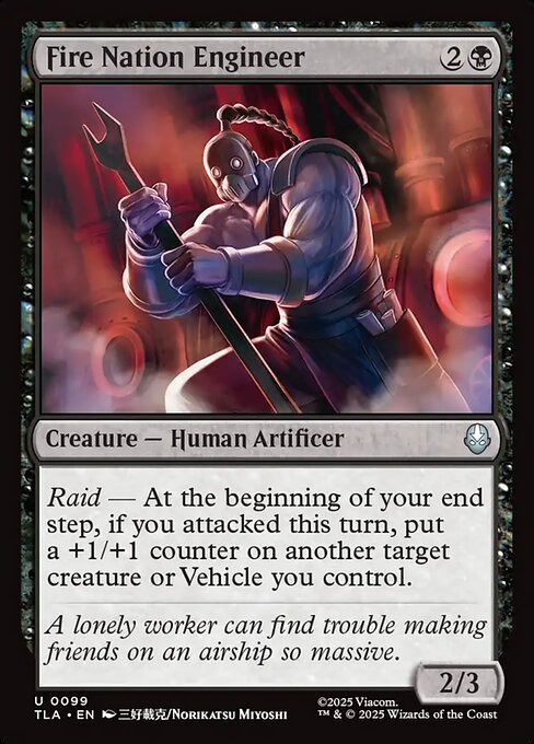 Fire Nation Engineer – Magic: The Gathering | Avatar: The Last Airbender (TLA-99) Magic: The Gathering card