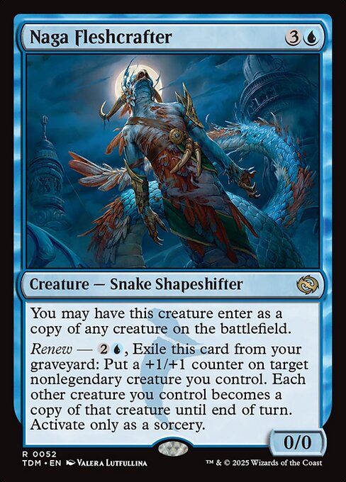 Naga Fleshcrafter – Tarkir: Dragonstorm (TDM-52) Magic: The Gathering card