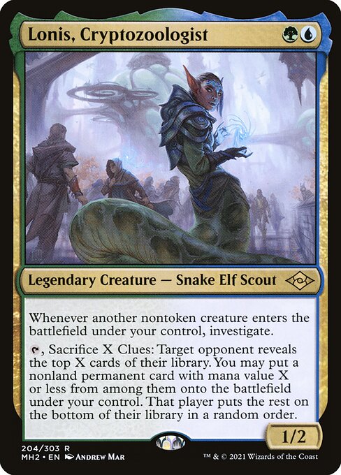 Lonis, Cryptozoologist – Modern Horizons 2 (MH2-204) Magic: The Gathering card | LC-REM-20260804-15150649966924-5dfd08da-6717-49ee-94ba-2562224f5baa