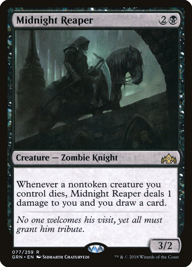 Magic-kaart Midnight Reaper GRN-77 uit Guilds of Ravnica (Rare)