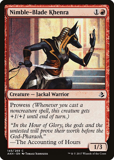 Nimble-Blade Khenra – Amonkhet (AKH-145) Magic: The Gathering card