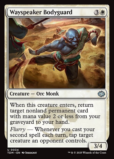 Wayspeaker Bodyguard – Tarkir: Dragonstorm (TDM-34) Magic: The Gathering card | LC-REM-20260804-15401866232140-5e5b2324-69fe-4105-b6f8-14dfbe359d59