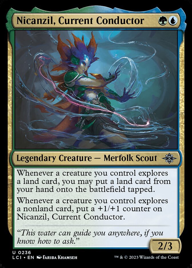 Magic-kaart Nicanzil, Current Conductor LCI-236 uit The Lost Caverns of Ixalan (Uncommon)