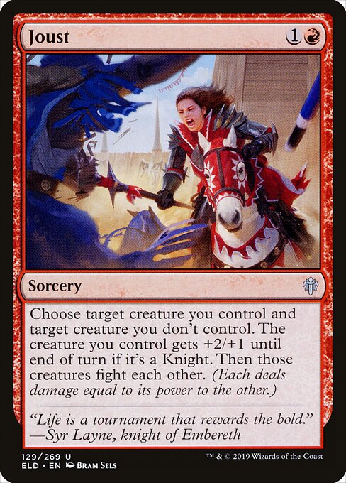 Joust – Throne of Eldraine (ELD-129) Magic: The Gathering card