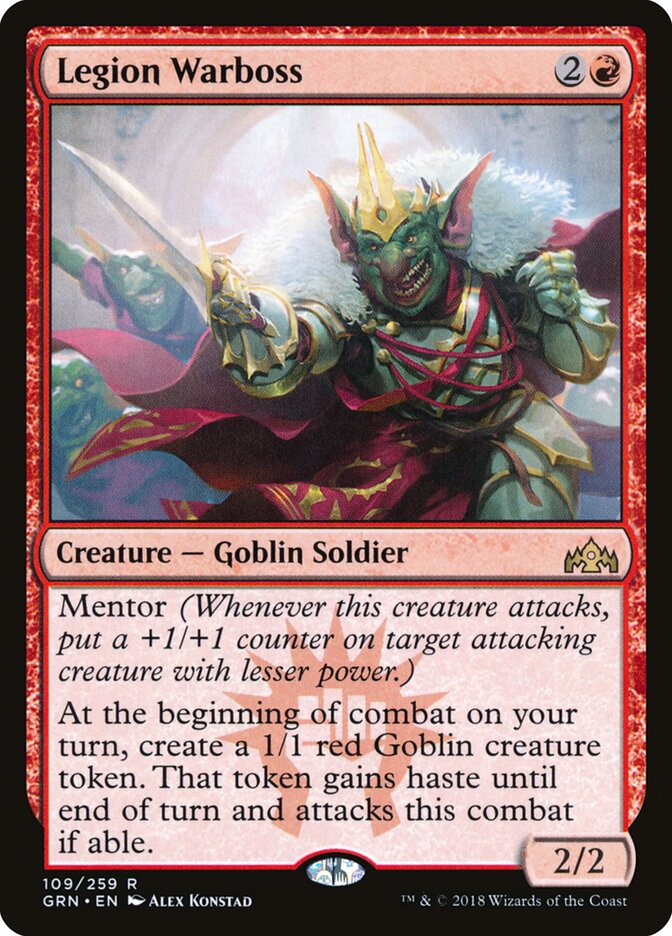 Magic-kaart Legion Warboss GRN-109 uit Guilds of Ravnica (Rare)