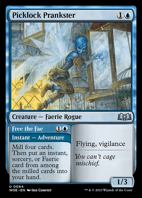 Picklock Prankster // Free the Fae – Wilds of Eldraine (WOE-64) Magic: The Gathering card
