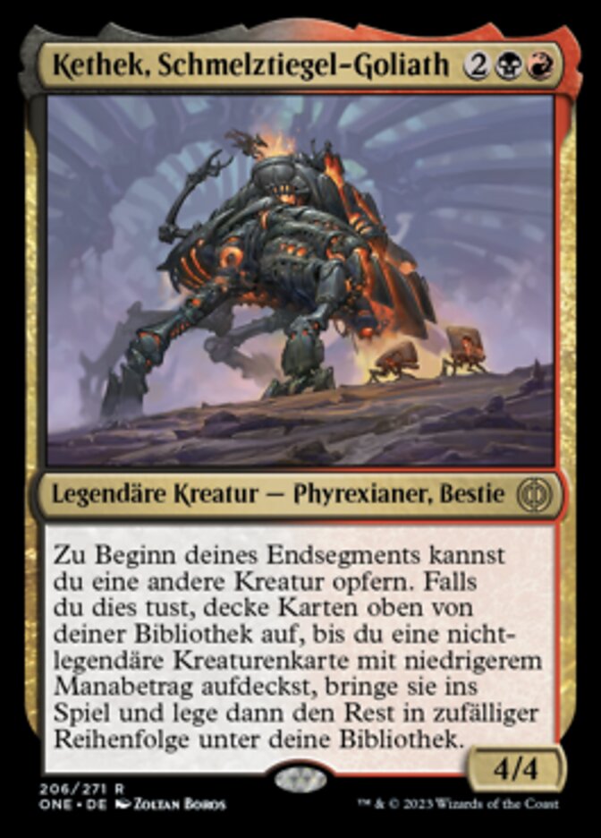 Magic-kaart Kethek, Crucible Goliath ONE-206 uit Phyrexia: All Will Be One (Rare)