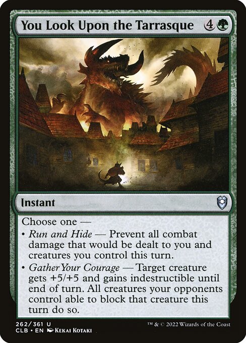 You Look Upon the Tarrasque – Commander Legends: Battle for Baldur's Gate (CLB-262) Magic: The Gathering card | LC-REM-20260804-15150919549260-5f00a908-1898-48e9-8b04-88c2450b2dd3