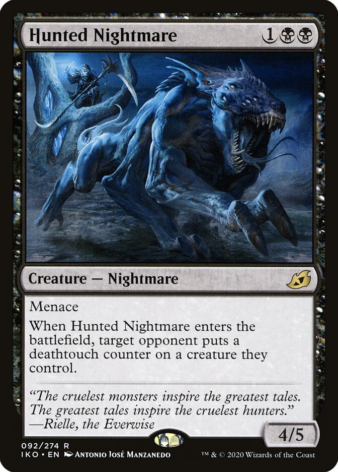 Hunted Nightmare - Ikoria: Lair of Behemoths (Rare) [IKO-92] Main image