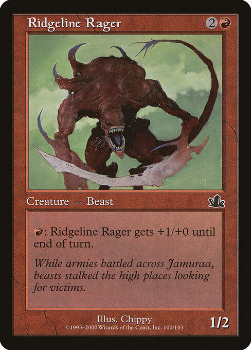 Ridgeline Rager – Prophecy (PCY-100) Magic: The Gathering card