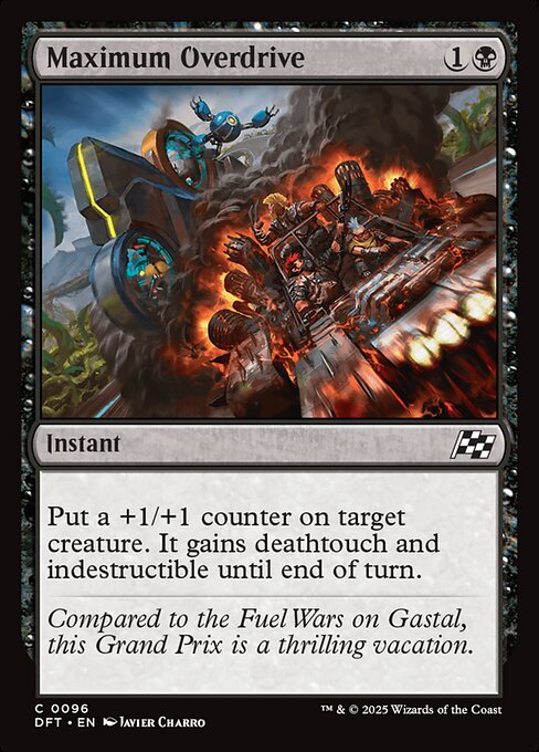 Maximum Overdrive – Aetherdrift (DFT-96) Magic: The Gathering card