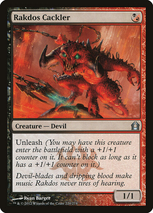 Rakdos Cackler – Return to Ravnica (RTR-220) Magic: The Gathering card | LC-REM-20260804-15794292195660-5f873c0b-e779-4f09-8e9c-94a1765eb5da Image principale du produit