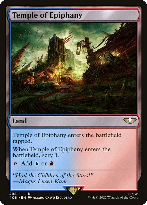 Temple of Epiphany – Universes Beyond: Warhammer 40,000 (40K-298) Magic: The Gathering card