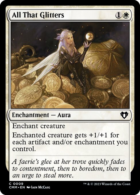 All That Glitters – Commander Masters (CMM-9) Magic: The Gathering card Imagen principal del producto