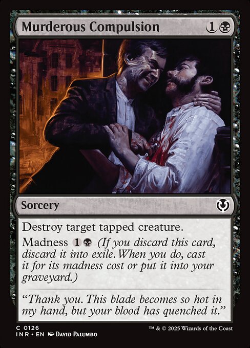 Murderous Compulsion – Innistrad Remastered (INR-126) Magic: The Gathering card