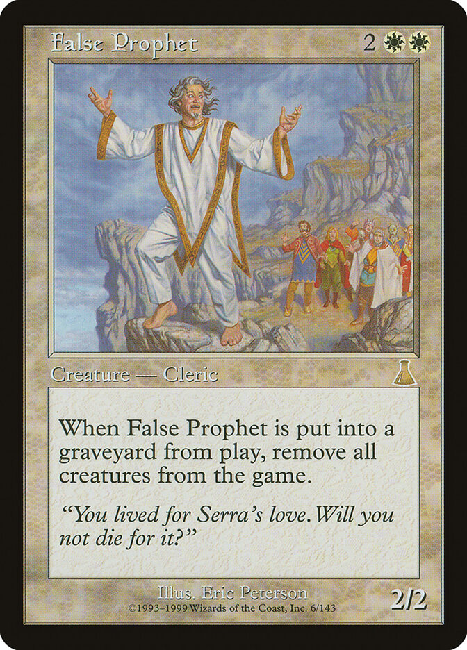 Magic-kaart False Prophet UDS-6 uit Urza's Destiny (Rare)