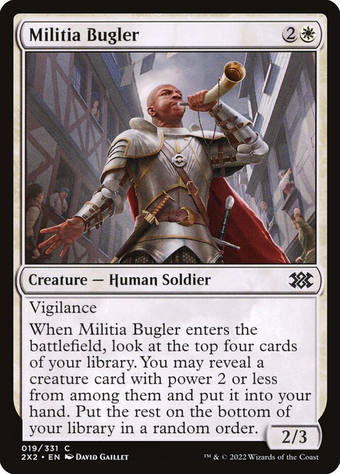 Militia Bugler - Double Masters 2022 (Common) [2X2-19]
