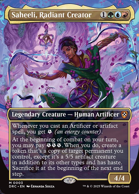 Saheeli, Radiant Creator – Commander: Aetherdrift (DRC-3) Magic: The Gathering card Immagine principale del prodotto