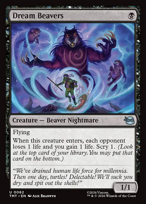 Dream Beavers – Teenage Mutant Ninja Turtles (TMT-62) Magic: The Gathering card