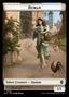 Magic-kaart Human Token // Soldier Token TBLB-CT 6/8 uit Bloomburrow: Tokens (Token)