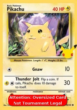 Pikachu - Celebrations (Oversized) [CEL-BS 58] Hauptbild