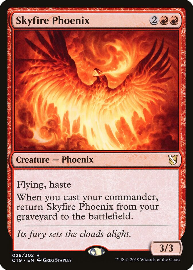 Skyfire Phoenix - Commander 2019 (Rare) [C19-28] Hoofdafbeelding