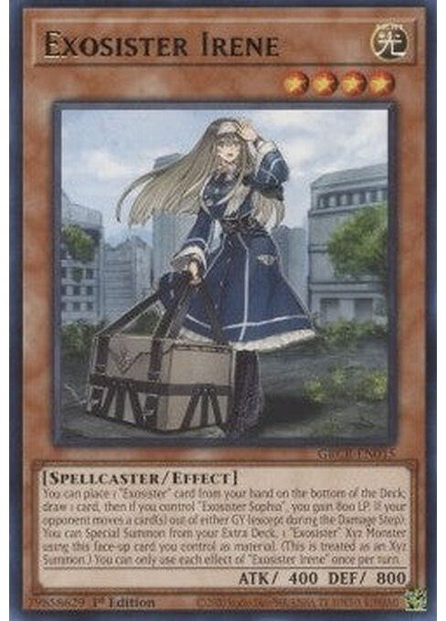 Exosister Irene — The Grand Creators (GRCR-015) Yu-Gi-Oh! card Hoofdafbeelding