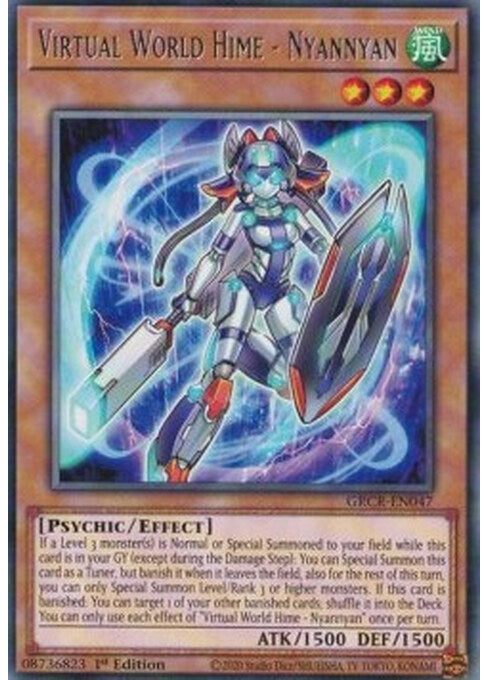 Virtual World Hime - Nyannyan — The Grand Creators (GRCR-047) Yu-Gi-Oh! card Hoofdafbeelding
