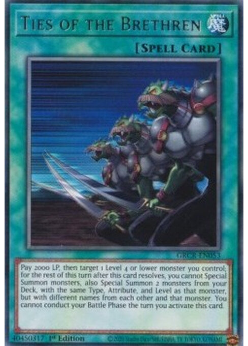 Ties of the Brethren — The Grand Creators (GRCR-053) Yu-Gi-Oh! card Hoofdafbeelding