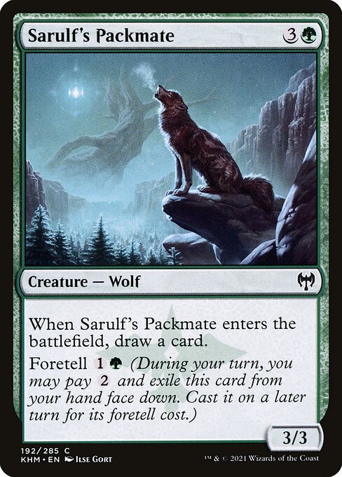 Sarulf's Packmate – Kaldheim (KHM-192) Magic: The Gathering card