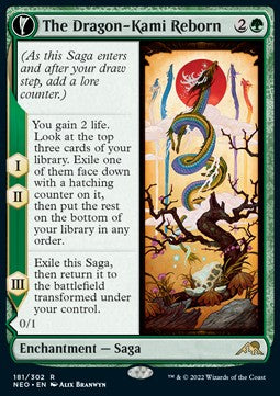 The Dragon-Kami Reborn // Dragon-Kami's Egg - Kamigawa: Neon Dynasty (Rare) [NEO-181] Main image