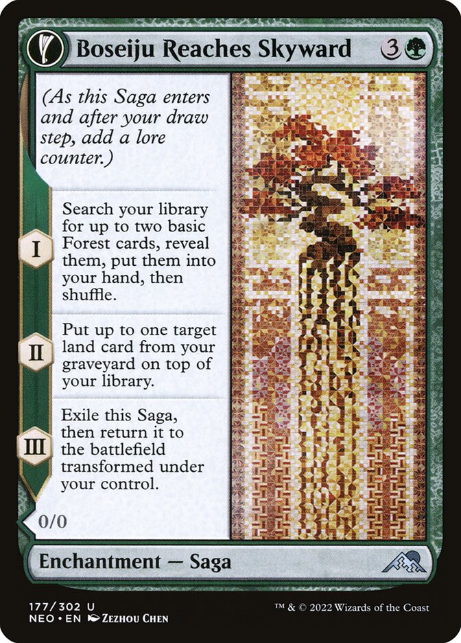 Boseiju Reaches Skyward // Branch of Boseiju - Kamigawa: Neon Dynasty (Uncommon) [NEO-177] Main image