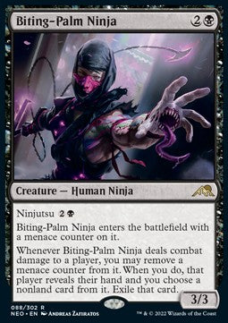 Biting-Palm Ninja - Kamigawa: Neon Dynasty (Rare) [NEO-88] Image principale du produit
