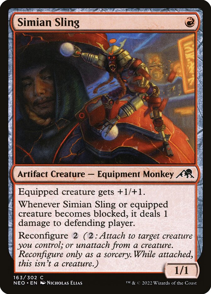 Simian Sling - Kamigawa: Neon Dynasty (Common) [NEO-163] Main image