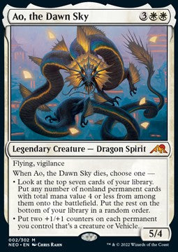 Ao, the Dawn Sky - Kamigawa: Neon Dynasty (Mythic) [NEO-2] Image principale du produit