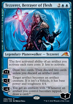 Tezzeret, Betrayer of Flesh - Kamigawa: Neon Dynasty (Mythic) [NEO-84] Main image